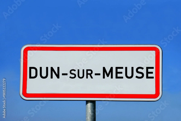 Obraz Ortsschild Dun-sur-Meuse