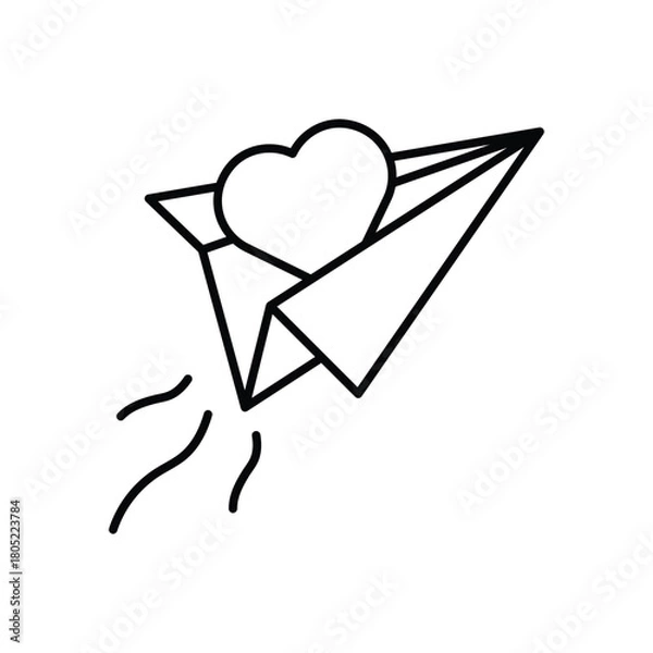 Obraz Sending Love vector icon