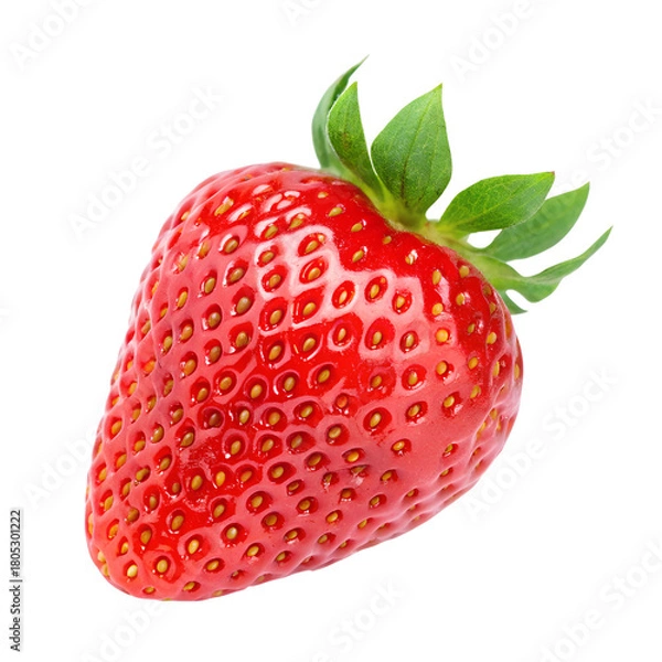 Obraz Strawberry fruit isolated on transparent background