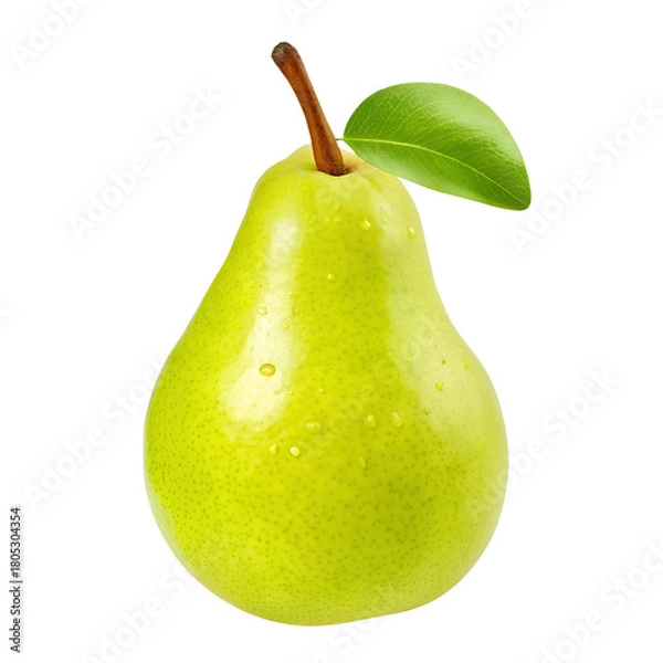Obraz fresh pear fruit isolated on white or transparent png