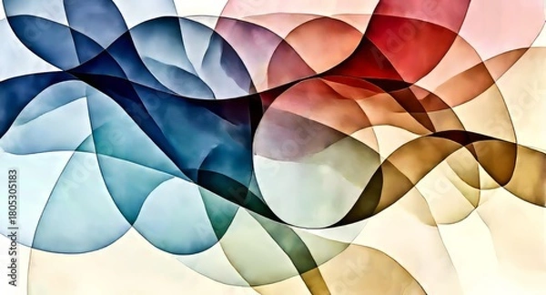 Obraz Grey-Red-Blue 9