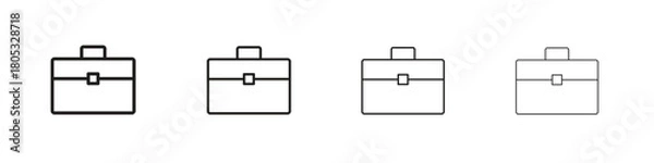 Obraz Briefcase icons vector logo illustration simple design. Web UI design.