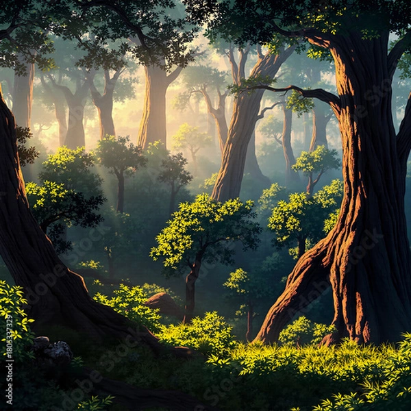 Fototapeta sunset in the park