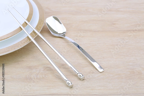Obraz sliver tableware