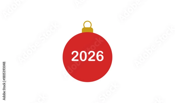 Obraz red christmas ball 2026