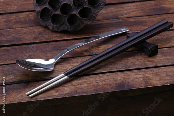 Obraz sliver tableware