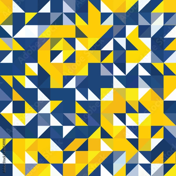 Obraz Triangle geometric shapes pattern.