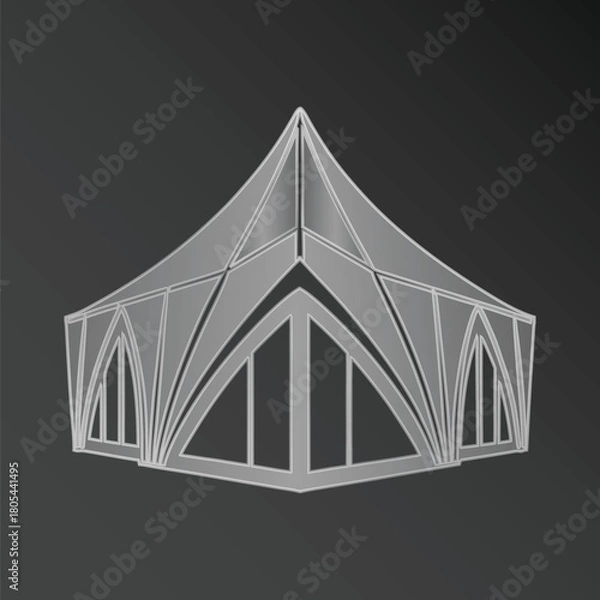 Fototapeta Modern event tent structure