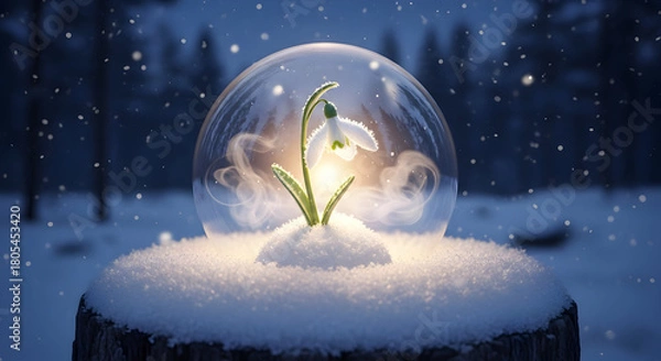 Obraz winter landscape with snow