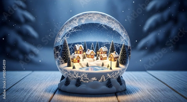 Obraz christmas ball in the snow