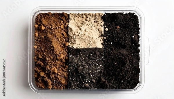 Obraz Soil Texture Analysis Investigating Different Soil Types and Properties