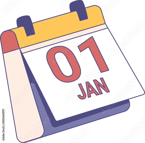 Obraz Calendar Illustration