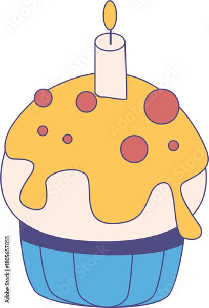 Obraz Cupcake Illustration