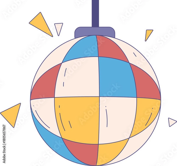 Obraz Disco Lamp Illustration