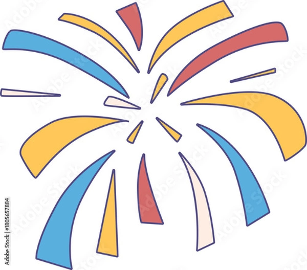 Obraz Fireworks Illustration