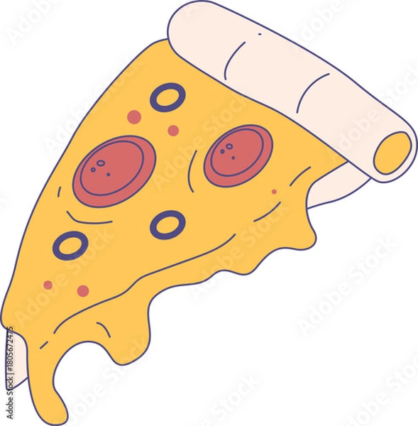 Obraz Pizza Illustration