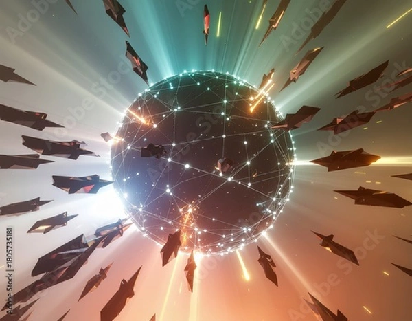 Fototapeta AI Cybersecurity: Protecting Data in Cyberspace