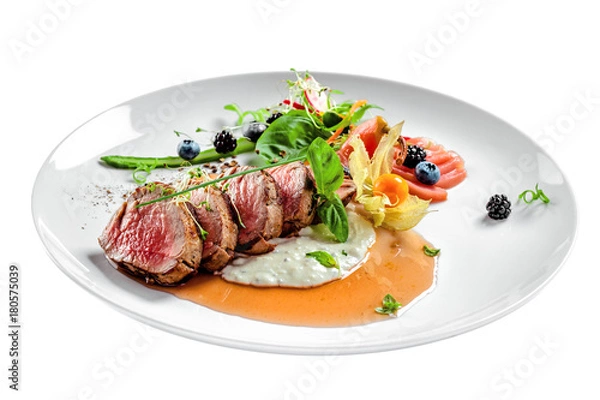 Obraz risotto z grzybami, świeżymi ziołami i parmezanem