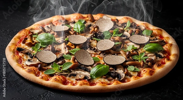 Fototapeta Truffle pizza