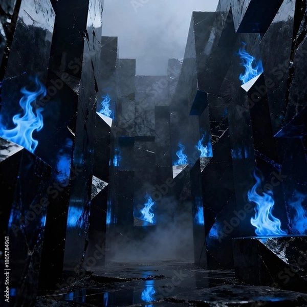 Obraz Mystic Passage of Frozen Flames