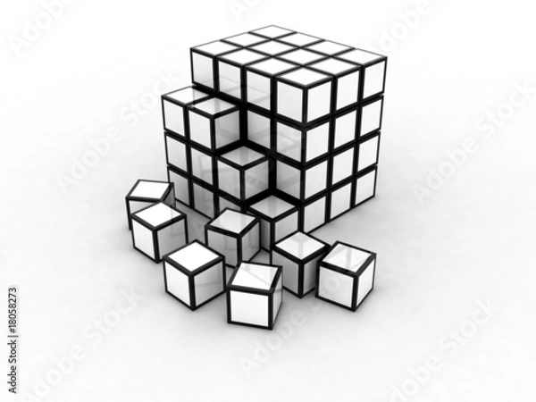 Fototapeta Cubes 3d