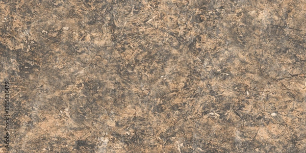 Fototapeta Brown marble surface with veins and glossy abstract texture