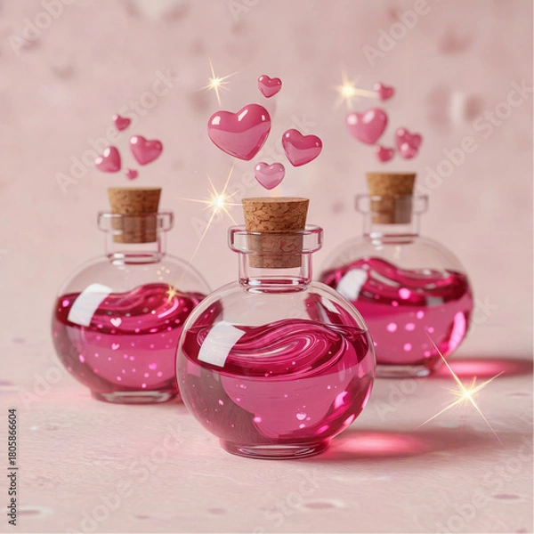 Fototapeta WebPink Valetine's day Digital Beckground