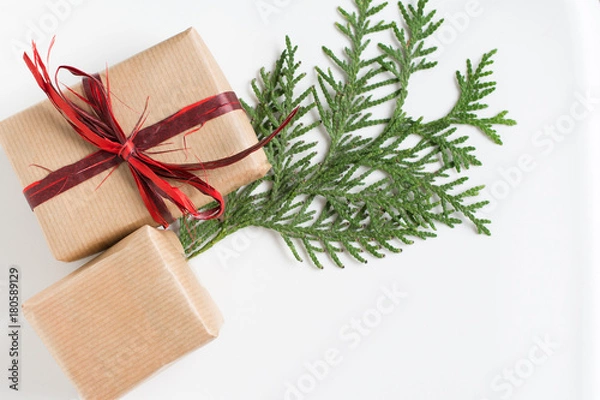 Obraz Christmas presents background