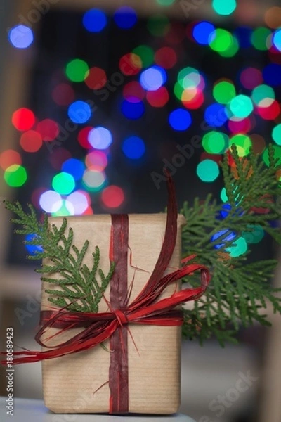 Obraz Christmas present background