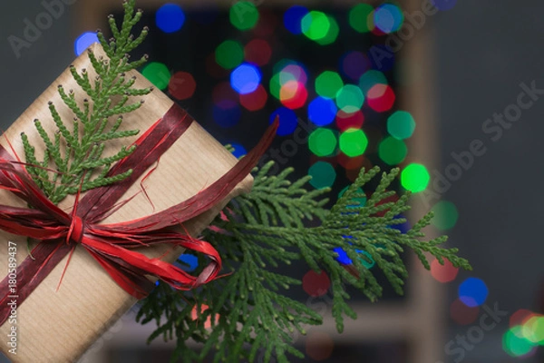 Obraz Christmas present background