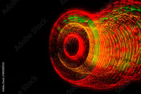 Obraz Abstract light circles background