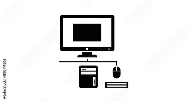 Obraz Desktop computer symbol