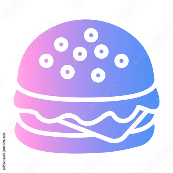 Obraz burger Gradient icon