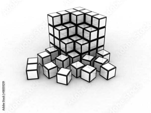 Fototapeta Cubes 3D