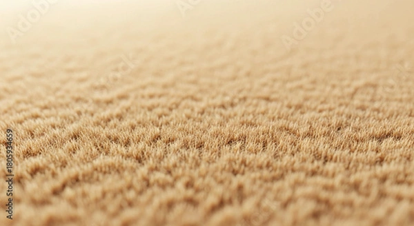 Fototapeta Experience the soft, inviting texture of this luxurious beige carpet, adding warmth and comfort to any room, perfect for a cozy interior design or a relaxing home environment