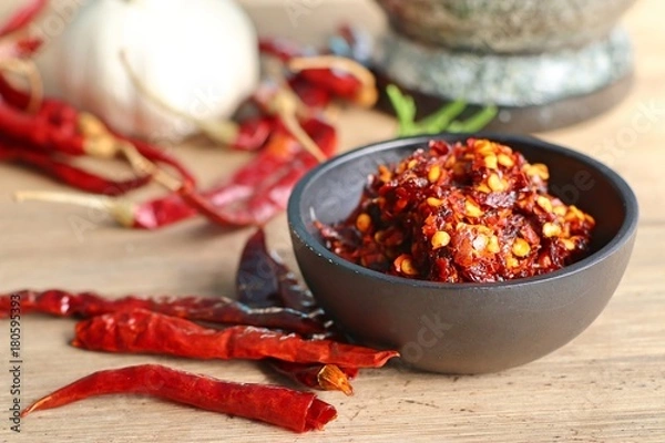 Obraz chili paste with garlic
