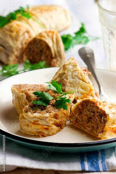 Fototapeta Lavash strudel.style rustic