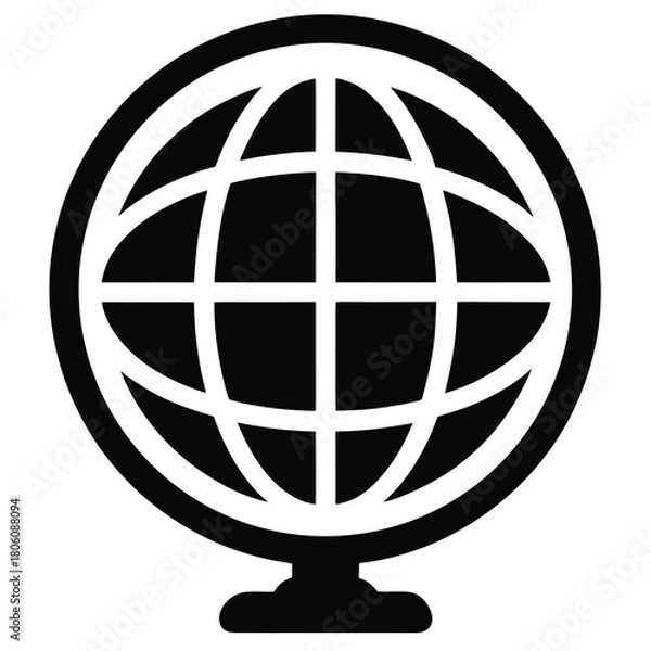 Fototapeta earth globe icon