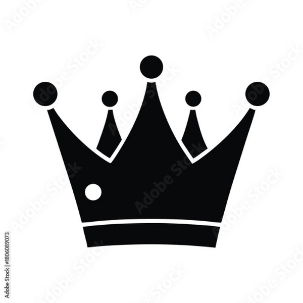 Fototapeta crown icon vector