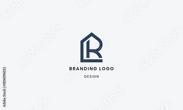 Obraz Letter R logo abstract creative design template elements vector