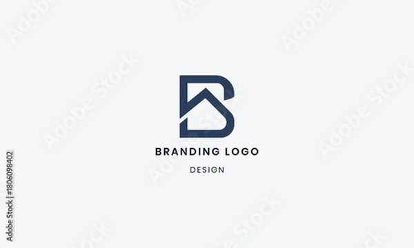 Fototapeta Modern and unique letter B initials logo design. Use for business and branding Logos