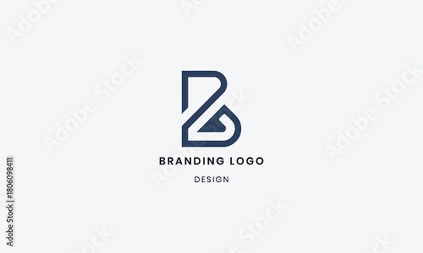 Fototapeta Modern and unique letter B initials logo design. Use for business and branding Logos