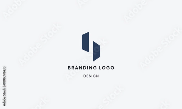 Fototapeta Modern and unique letter B initials logo design. Use for business and branding Logos
