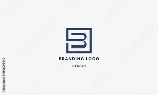 Fototapeta Modern and unique letter B initials logo design. Use for business and branding Logos