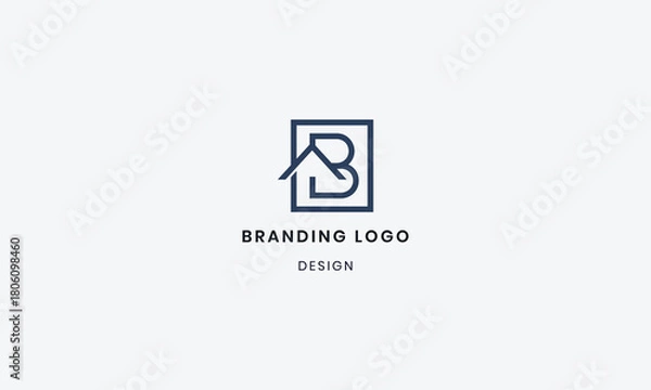 Fototapeta Modern and unique letter B initials logo design. Use for business and branding Logos