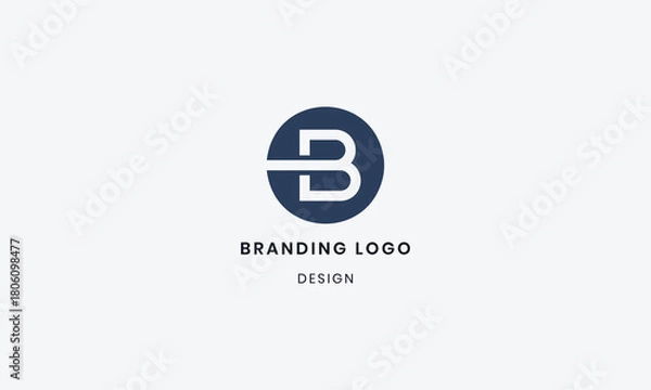 Fototapeta Modern and unique letter B initials logo design. Use for business and branding Logos