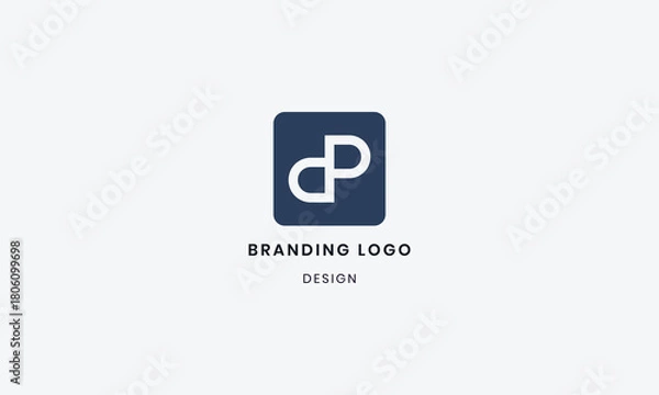 Fototapeta Brand Identity Corporate Initial alphabet DP Logo