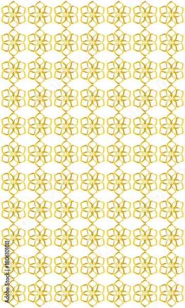 Fototapeta gold abstract pattern with seamless repetition on a vertical transparent background