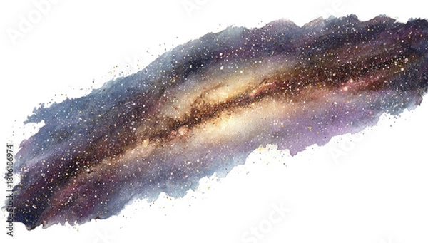 Obraz Swirling stardust, cosmic nebula in dark space