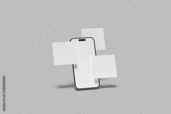 Obraz Smartphone Screen Blank Mockup Design